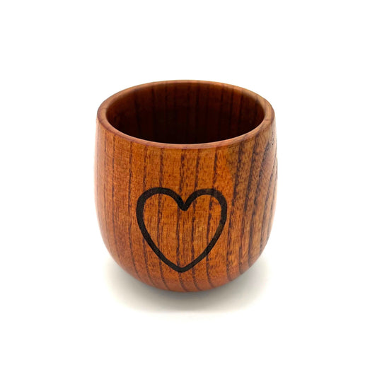 Kinderholzbecher Herz