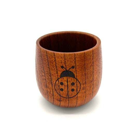 Kinderholzbecher Marienkäfer