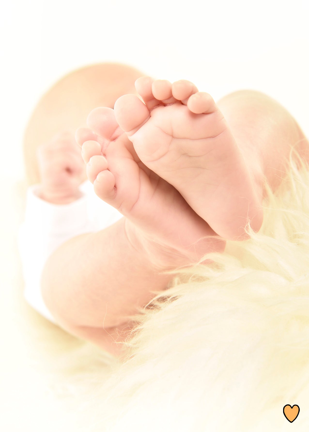 Postkarte Babyfüsse